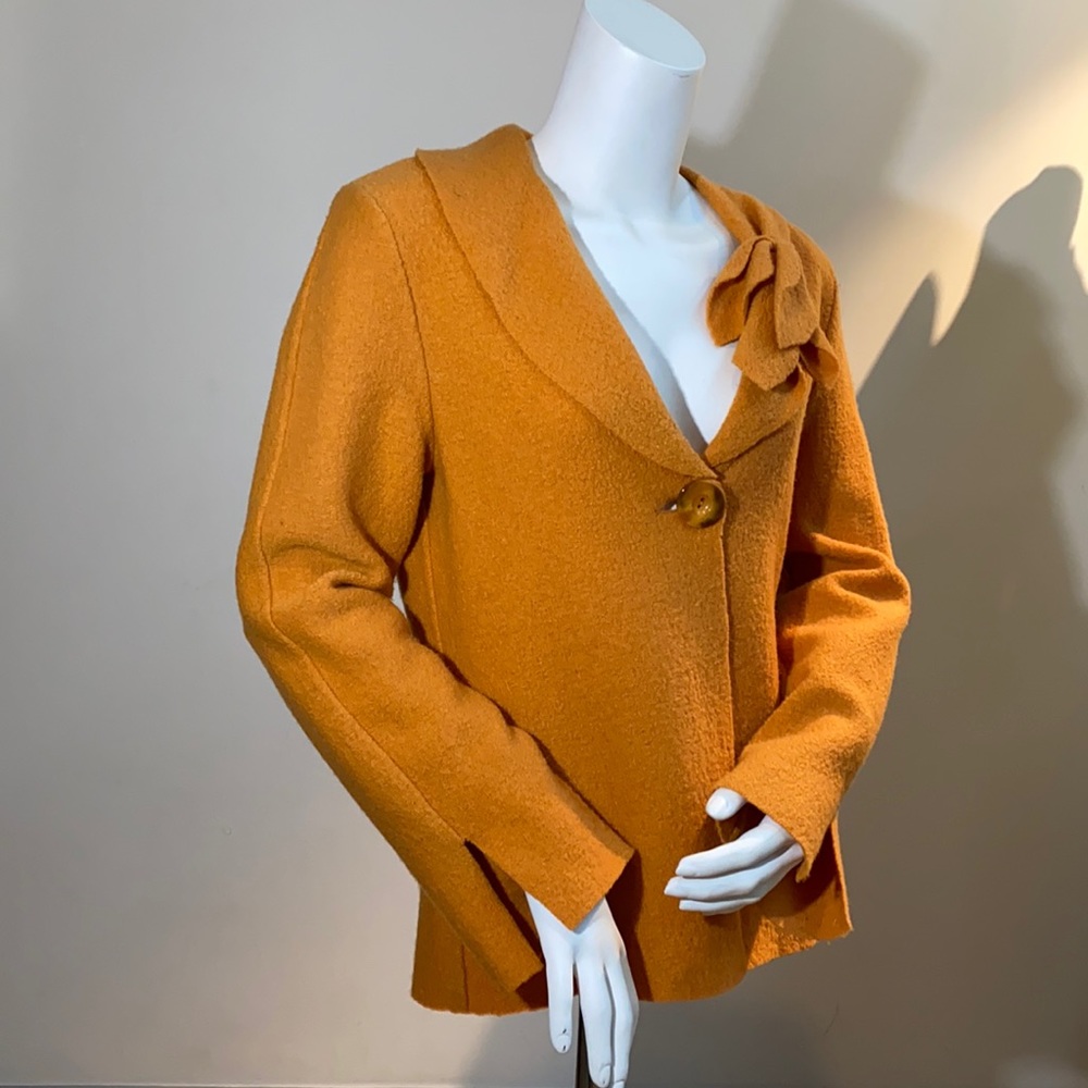 ⭐️HOST PICK⭐️AUSTIN REED Vintage Wool Designer Blazer Pumpkin Size 2